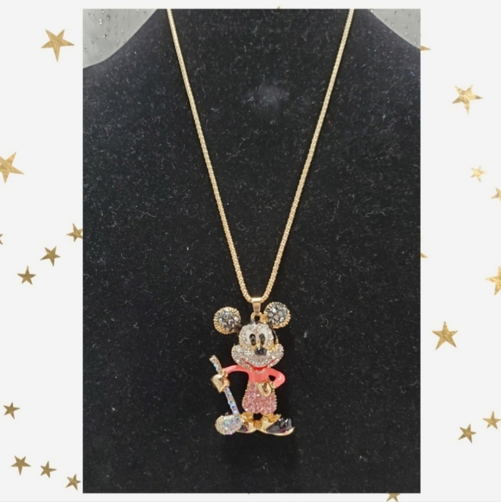 BOGO Disney Embellished Mickey Mouse Necklace!